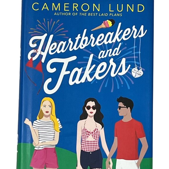 Heartbreakers and Fakers Book Cameron Lund YA Teen Romance Comedy New - Picture 1 of 6